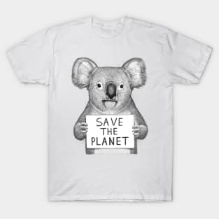 Koala save the planet T-Shirt